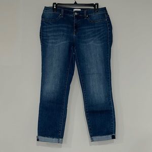 Meritage Jeans, cropped slightly cuffed jeans, Size 32